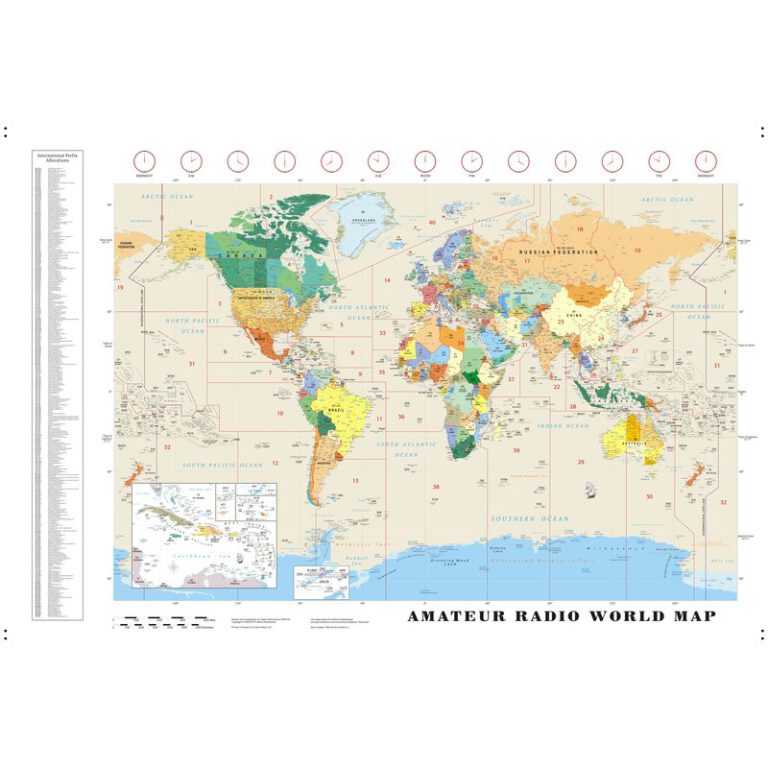 Amateur Radio World Map SSA